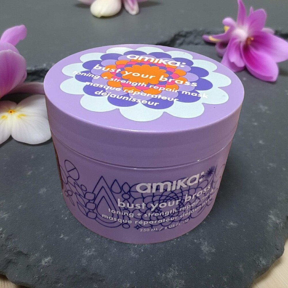 Amika Bust Your Brass Intense Repair Hair Mask 8 oz